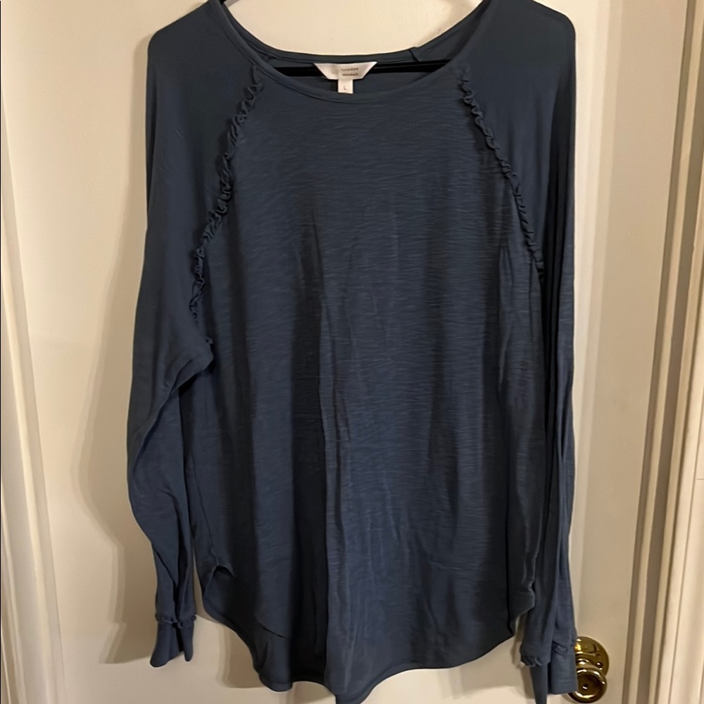 LC Lauren Conrad Blue Raglan Long Sleeve Hoodie